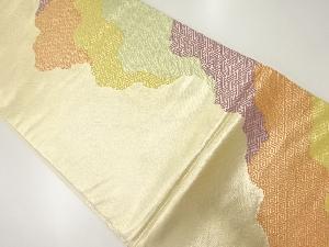 道長取に古典柄模様織出し袋帯